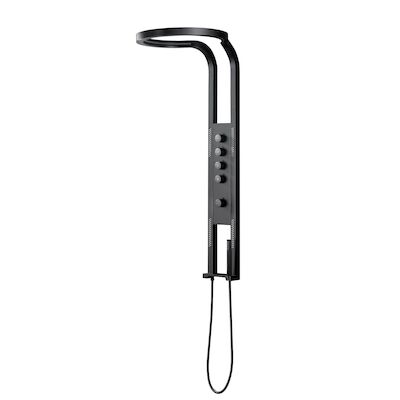 Douchepaneel Nero Future Best Design Met Massagejets en Handdouche Mat Zwart