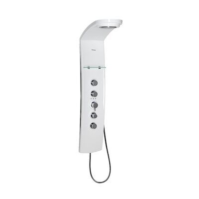 Douchepaneel Sapho Luk 130×25 cm Thermostatisch Wandgemonteerd Wit