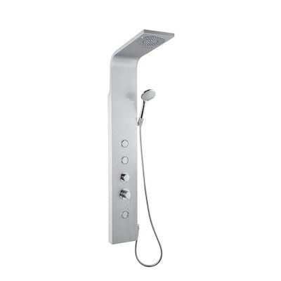 Douchepaneel Sapho Tusa 140 cm met Mengkraan Aluminium