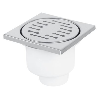 Doucheput Differnz Basic 100x100mm Onderuitlaat 48.5mm