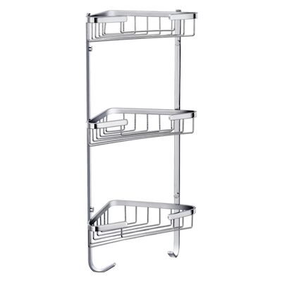 Doucherek Best Design Rome Hoekmodel 3-schaps Chroom