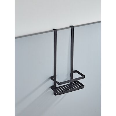 Doucherek BWS Nero voor Douchewand 52x23x12 cm Mat Zwart