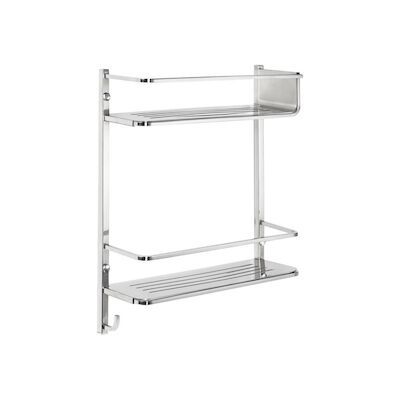 Doucherekje Allibert Palatino met Twee Schappen Muurbevestiging Inox
