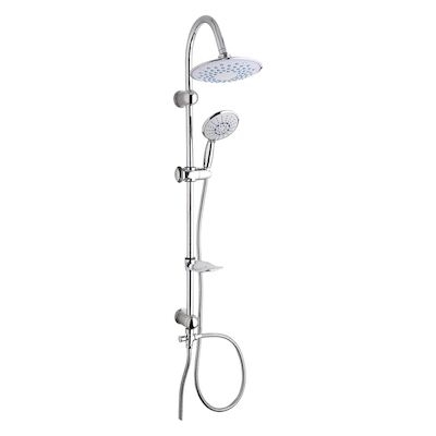 Doucheset Differnz Wellness Trendline met Handdouche 20x20x105 cm Chroom (zonder kraan)