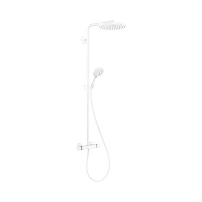 Doucheset HansGrohe Raindance Select S 240 1jet PowderRain Met Thermostaat Mat Wit
