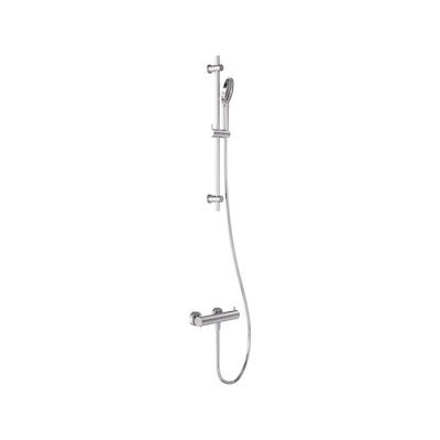 Doucheset MAY Opbouw met Thermostaat, Incl. Glijstang, Doucheslang 150 cm & 3-Standen Handdouche Chroom