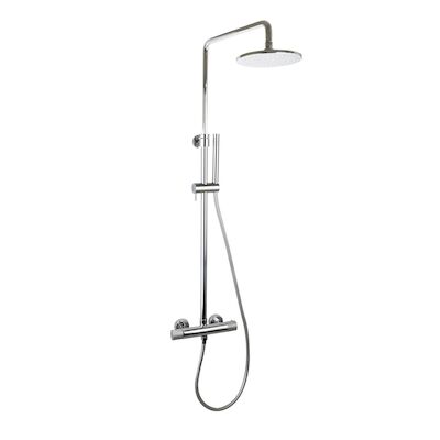 Doucheset Sanilux Rubb Opbouw Thermostatisch Rond Chroom