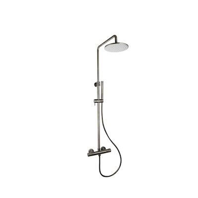 Doucheset Sanilux Rubb Opbouw Thermostatisch Rond Gunmetal