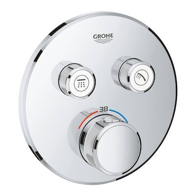 Douchethermostaat Grohe Grohtherm Smartcontrol Afdekset met Omstel Rond Chroom