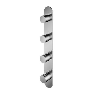 Douchethermostaat Hotbath Buddy Inbouw 3 Stopkranen Verticaal Chroom