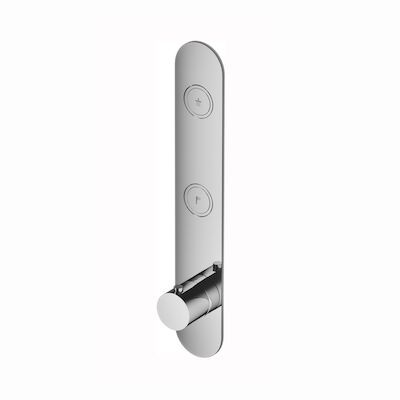 Douchethermostaat Hotbath Cobber Inbouw 2 Pushbuttons Chroom (excl. inbouwdeel)