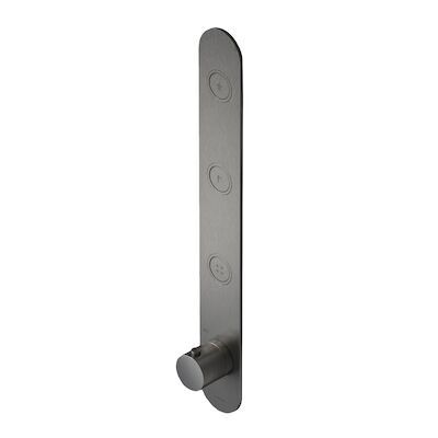 Douchethermostaat Hotbath Cobber Inbouw 3 Pushbuttons Verouderd IJzer (excl. inbouwdeel)