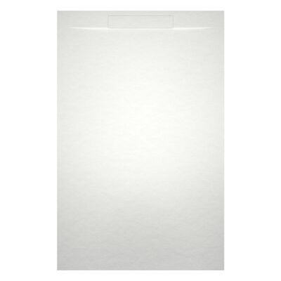 Douchevloer Riho Isola 160×90 cm Leisteen Mat Wit