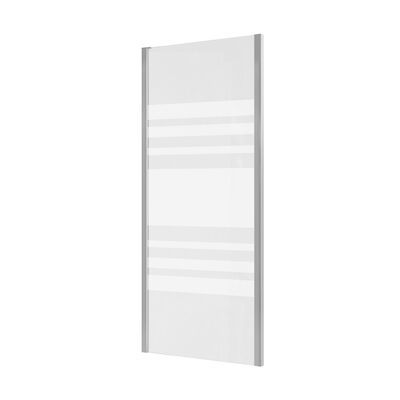 Douchewand Allibert Laja 116,5-120 x 200 cm Gelijnd Chroom