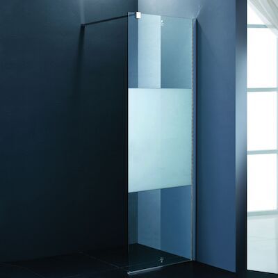Douchewand BWS Athena 80×200 cm 8mm met Middenband NANO Coating