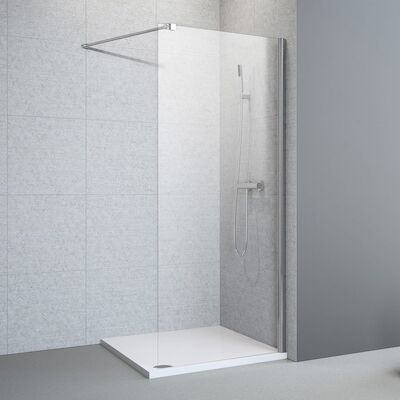 Douchewand BWS Highrise 90x225cm Nano chroom Verhoogd