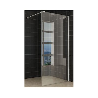 Douchewand Wiesbaden met RVS profiel 90×200 cm 10mm NANO glas