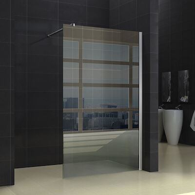 Douchewand Wiesbaden muurprofiel 130x200cm 10mm NANO coating