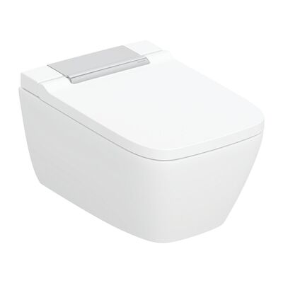 DoucheWC Geberit AquaClean | Glans Wit | Designafdekking Chroom