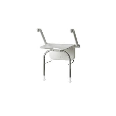 Douchezitting Etac Relax met Armsteunen en Steunpoten 39×45 cm Kunststof Wit