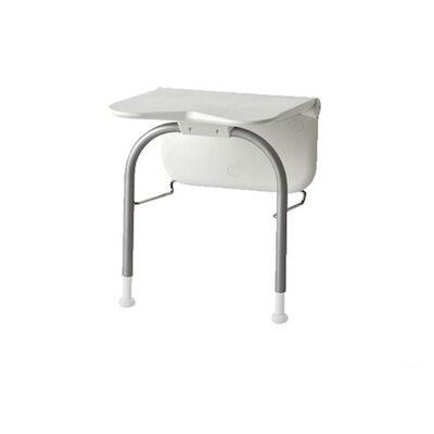 Douchezitting Etac Relax met Steunpoten 40×45 cm Kunststof Wit