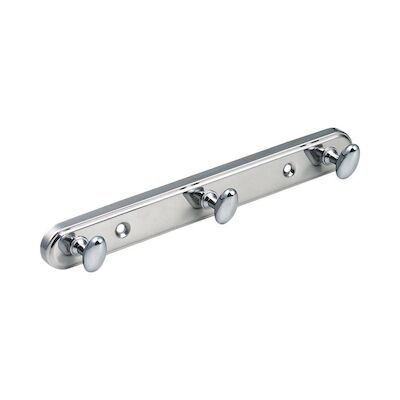 Drievoudige Handdoekhaak Sapho 22×3 cm RVS