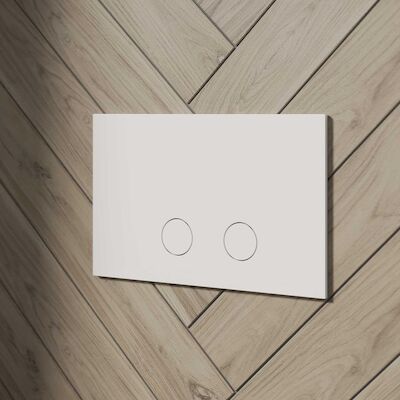 Drukplaat Inti Bath Press RVS 316 tbv UP320/UP720/TECE Matt White