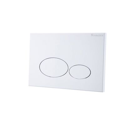 Drukplaat Voor Inbouwreservoir BWS X32 Metal Mat Wit