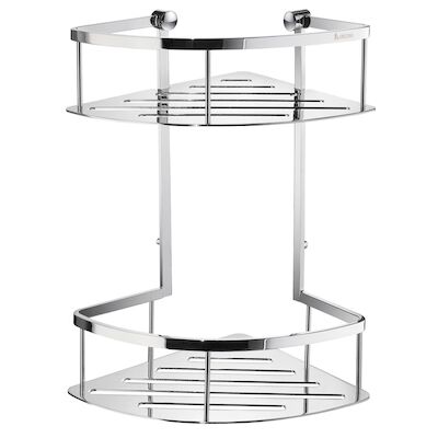Dubbele Douchemand Hoek Smedbo Sideline 20x20x32,2 Chroom