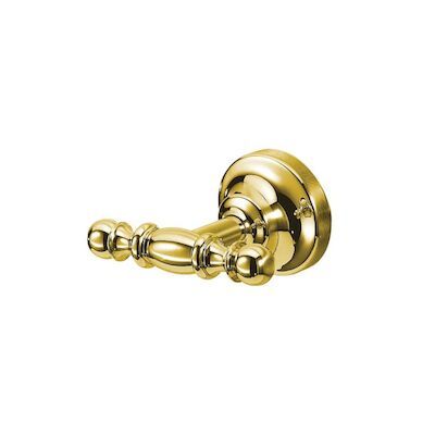 Dubbele Handdoekhaak Sapho Perla Goud
