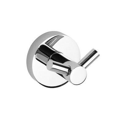 Dubbele Handdoekhaak Sapho X-Round 5.5×5.5×6 cm Chroom