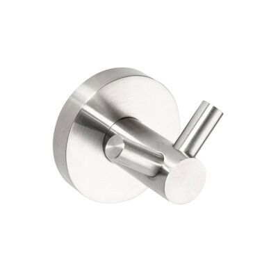 Dubbele Handdoekhaak Sapho X-Steel 5.5×6 cm Geborsteld RVS