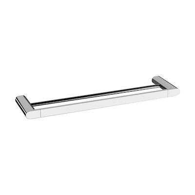 Dubbele Handdoekhouder Sapho Flori Hangend 60×2.5 cm Chroom