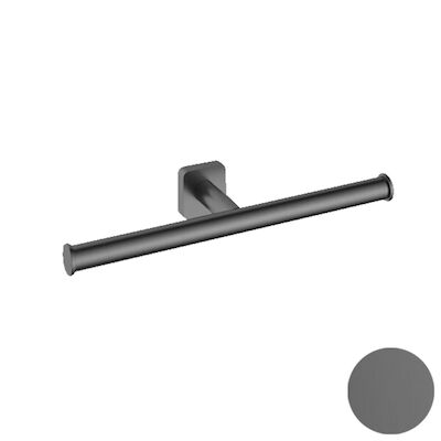 Dubbele Toiletrolhouder Hotbath Gal Geborsteld Gunmetal PVD