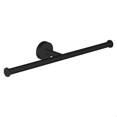 Dubbele Toiletrolhouder Lagoo Garda Messing Mat Zwart