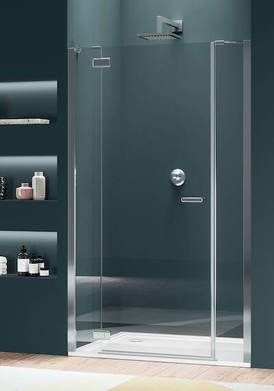 Duka Gallery 3000 Draaideur Semi-gesatineerd Glas 140×200 cm Chroom/Zilver Hoogglans