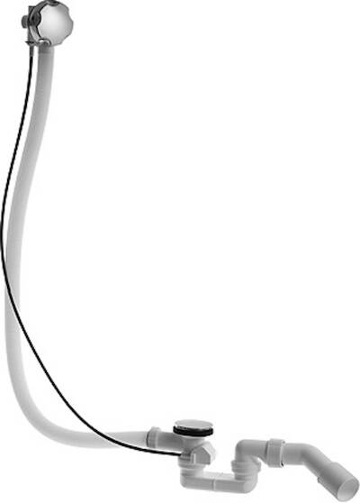 Duravit D-Code badafvoercombinatie voor centrale afvoer chroom