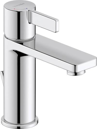 Duravit D-Neo EcoStart wastafelmengkraan met trekwaste Chroom