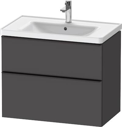 Duravit D-Neo wastafelmeubel 80x48x68,5cm Grafiet
