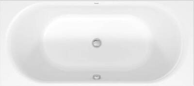 Duravit DuraSquare inbouwbad met ligzijde links en rechts 180x80x46,5cm glans wit acryl