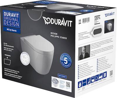 Duravit ME by Starck hangtoilet inclusief toiletbril Rimless Wondergliss 37x57x35 5cm wit