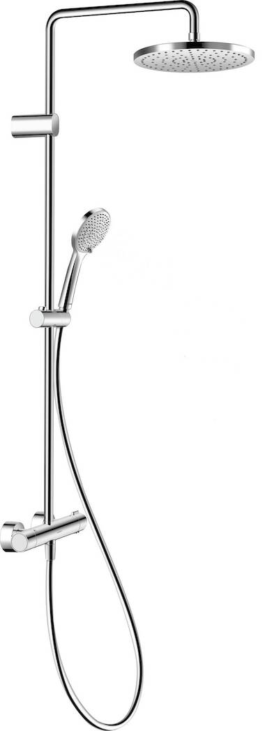 Duravit Shower Systems 1000 regendoucheset met 4 straalsoorten Ø25cm chroom