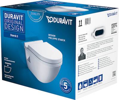 Duravit Starck 3 combipack toiletset Wit