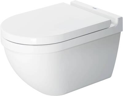 Duravit Starck 3 hangtoilet met verdekte bevestiging 36,5×54,5x35cm Wit