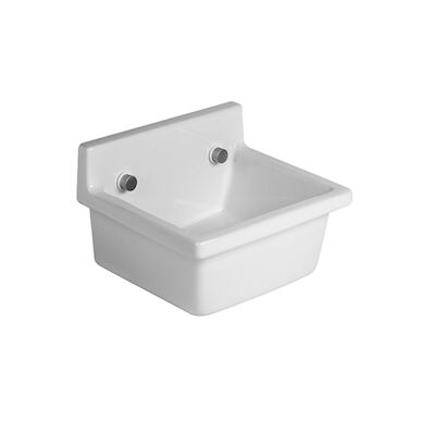Duravit Starck 3 Uitstortgootsteen Exlusief Emmerrooster 48×42.5×30 cm Rechthoek Keramiek Wit