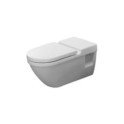 Duravit Starck 3 Wandcloset Diepspoel 37x70x35.5 cm Keramiek Glanzend Wit