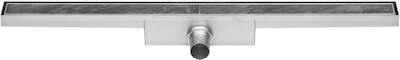 Easy Drain Compact 50 tegel douchegoot 80 x 6 cm enkel RVS