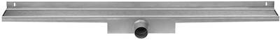 Easy Drain Compact Wall Zero afvoergoot 80 x 6 cm. zijaansluiting Rvs