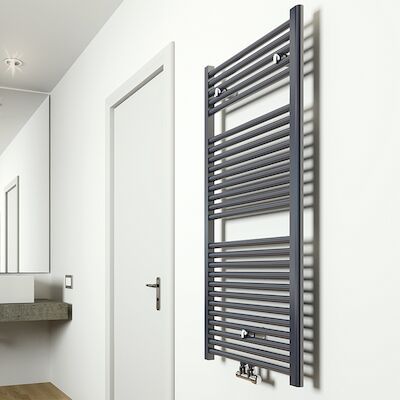 Elara sierradiator antraciet 1185×600 m/o aansl.