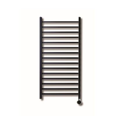 Electrische Radiator Sanicare Qubic 126.4×60 cm 773W Met Zwarte Thermostaat Mat Zwart